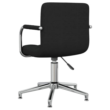 Swivel Office Chair Black Fabric