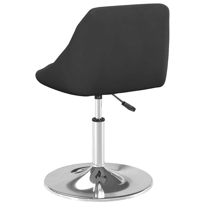 Swivel Dining Chairs 2 pcs Black Velvet