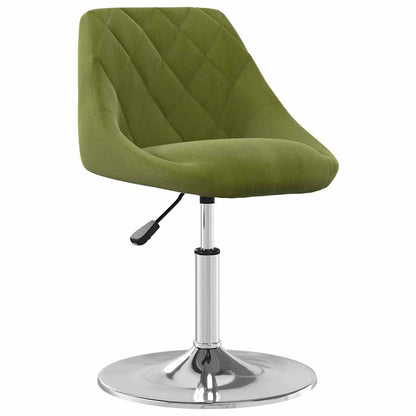 Swivel Dining Chairs 2 pcs Light Green Velvet