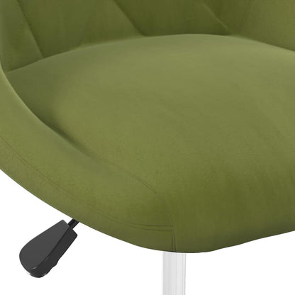 Swivel Dining Chairs 2 pcs Light Green Velvet