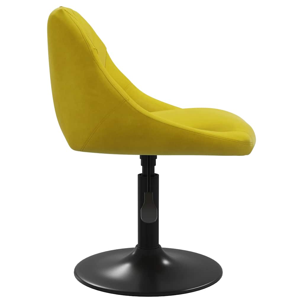 Bar Stool Mustard Yellow Velvet