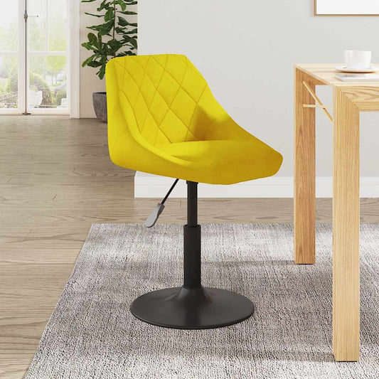 Bar Stool Mustard Yellow Velvet