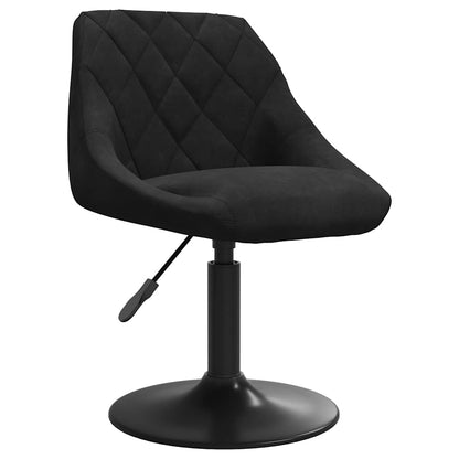 Swivel Dining Chairs 2 pcs Black Velvet