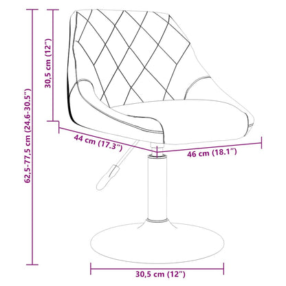 Swivel Dining Chairs 2 pcs Black Velvet