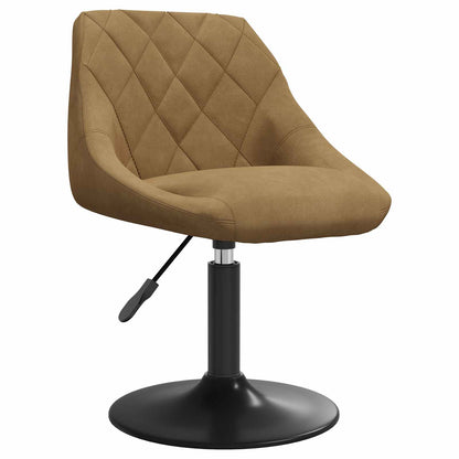 Swivel Dining Chairs 2 pcs Brown 46 x 44 x 77.5 cm Faux leather