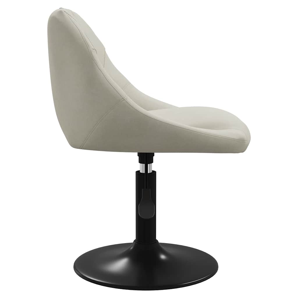 Swivel Dining Chairs 2 pcs Cream Velvet