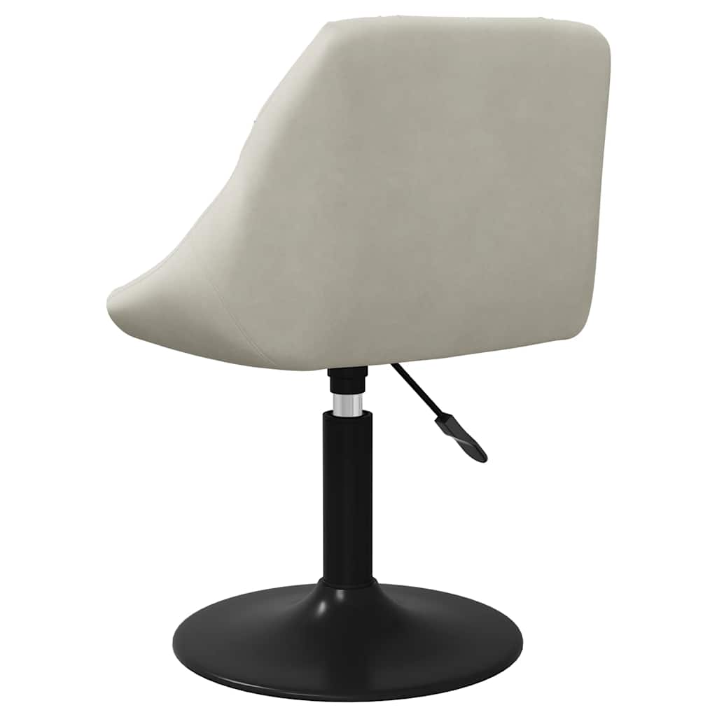 Swivel Dining Chairs 2 pcs Cream Velvet