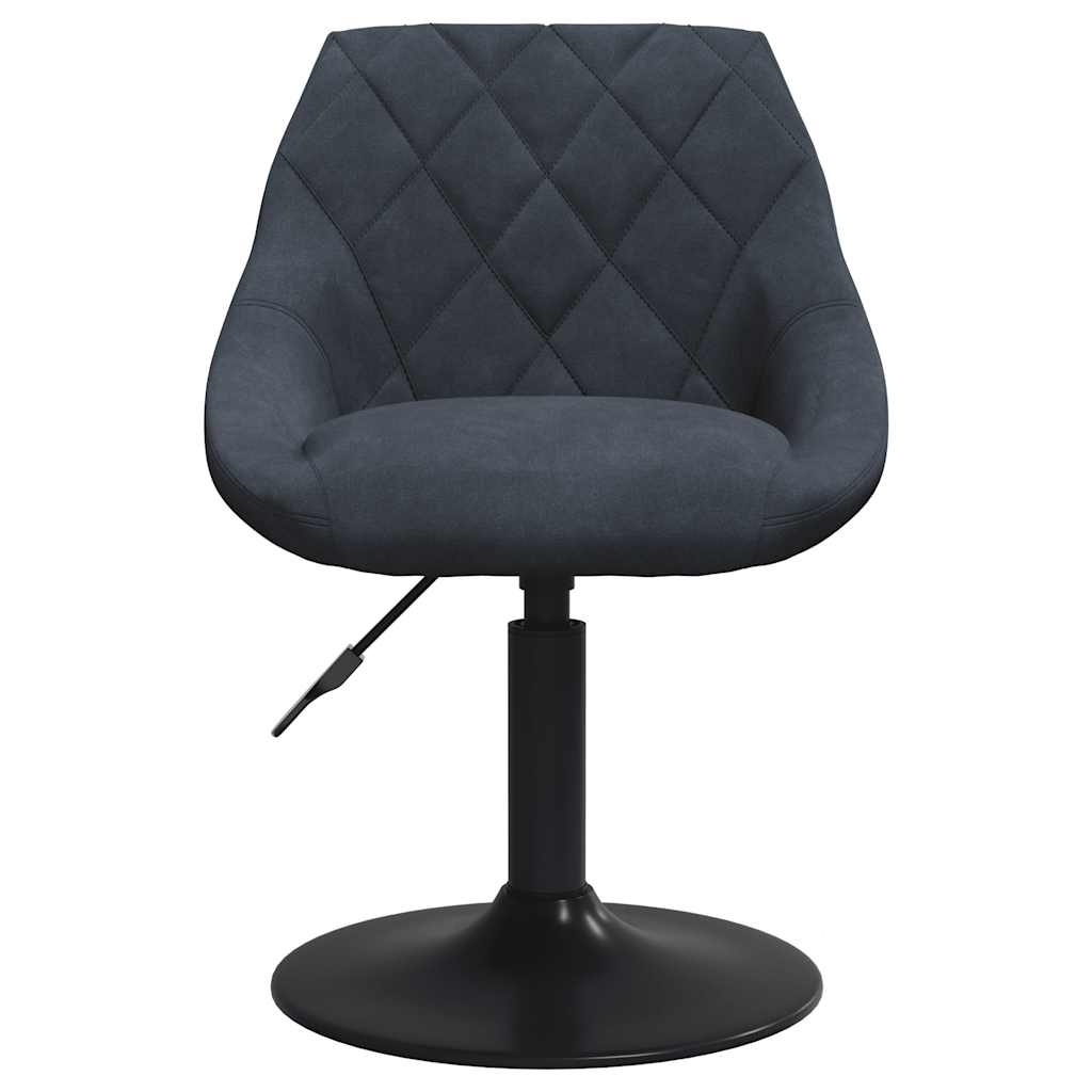 Swivel Dining Chairs 2 pcs Dark Grey Velvet