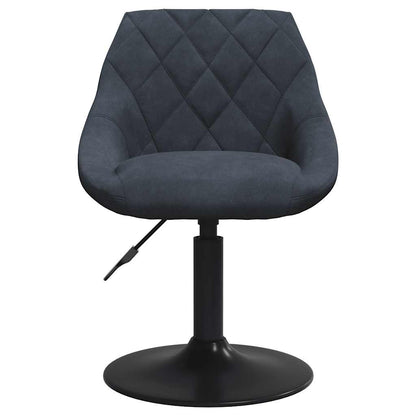Swivel Dining Chairs 2 pcs Dark Grey Velvet