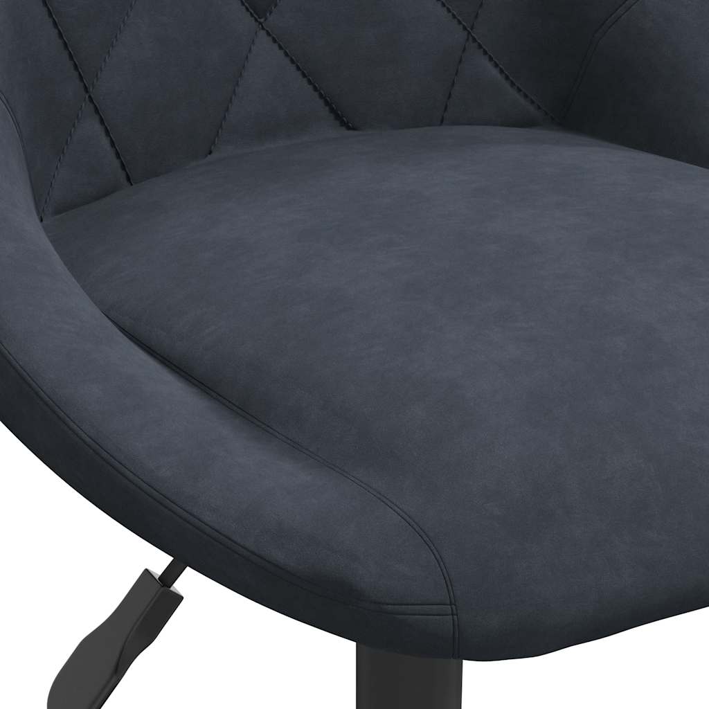 Swivel Dining Chairs 2 pcs Dark Grey Velvet