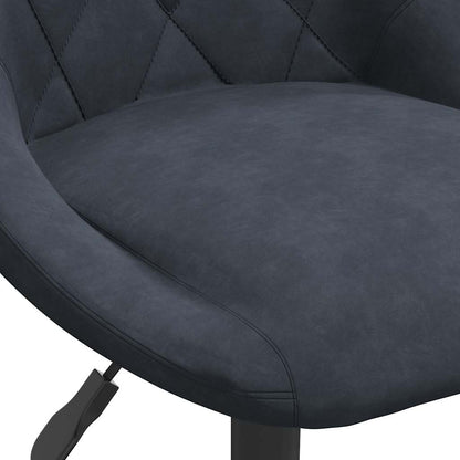 Swivel Dining Chairs 2 pcs Dark Grey Velvet