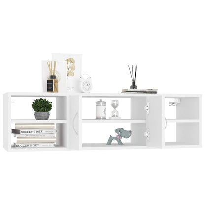806256 vidaXL Wall Shelf White 102x30x29 cm Engineered Wood