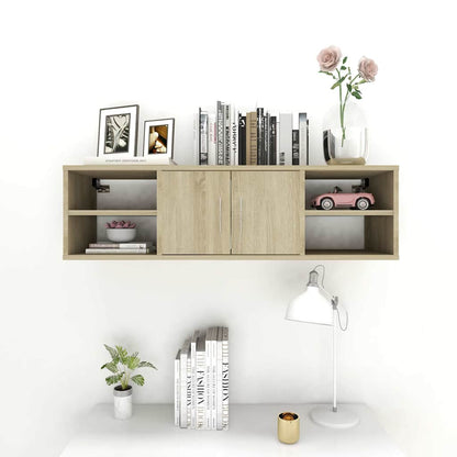 806259 vidaXL Wall Shelf Sonoma Oak 102x30x29 cm Engineered Wood