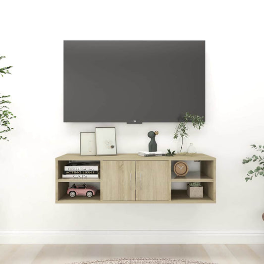 806259 vidaXL Wall Shelf Sonoma Oak 102x30x29 cm Engineered Wood