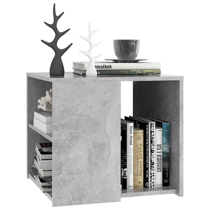 806386 vidaXL Side Table Concrete Grey 50x50x45 cm Engineered Wood