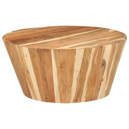 Coffee Table Ø65x31 cm Solid Acacia Wood