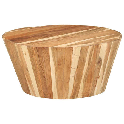 328302 vidaXL Coffee Table Ø65x31 cm Solid Acacia Wood