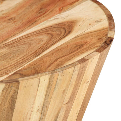 Coffee Table Ø65x31 cm Solid Acacia Wood