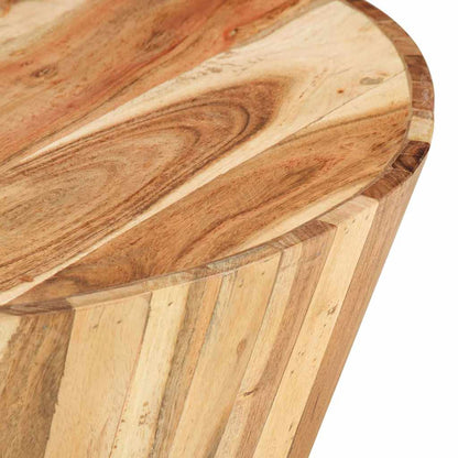 328302 vidaXL Coffee Table Ø65x31 cm Solid Acacia Wood