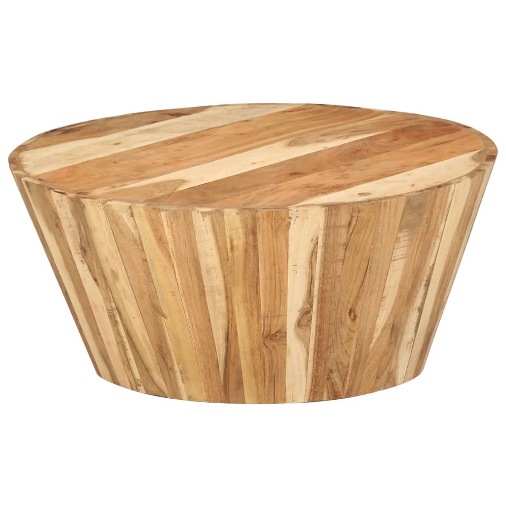Coffee Table Ø65x31 cm Solid Acacia Wood