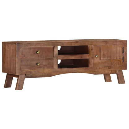 328303 vidaXL TV Cabinet 110x30x40 cm Rough Mango Wood