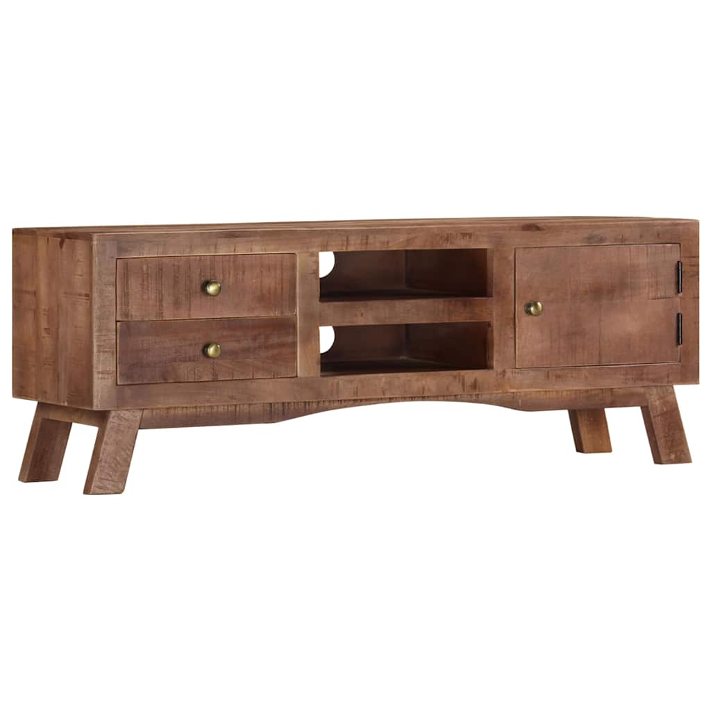 328303 vidaXL TV Cabinet 110x30x40 cm Rough Mango Wood