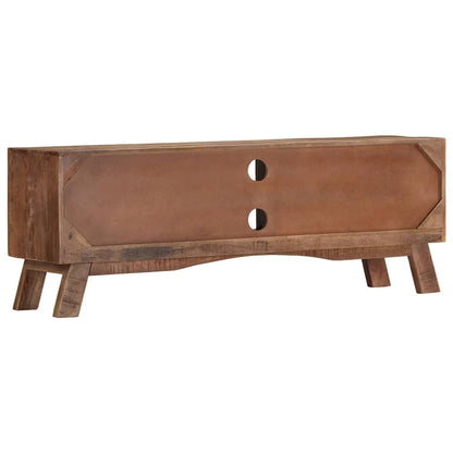 328303 vidaXL TV Cabinet 110x30x40 cm Rough Mango Wood