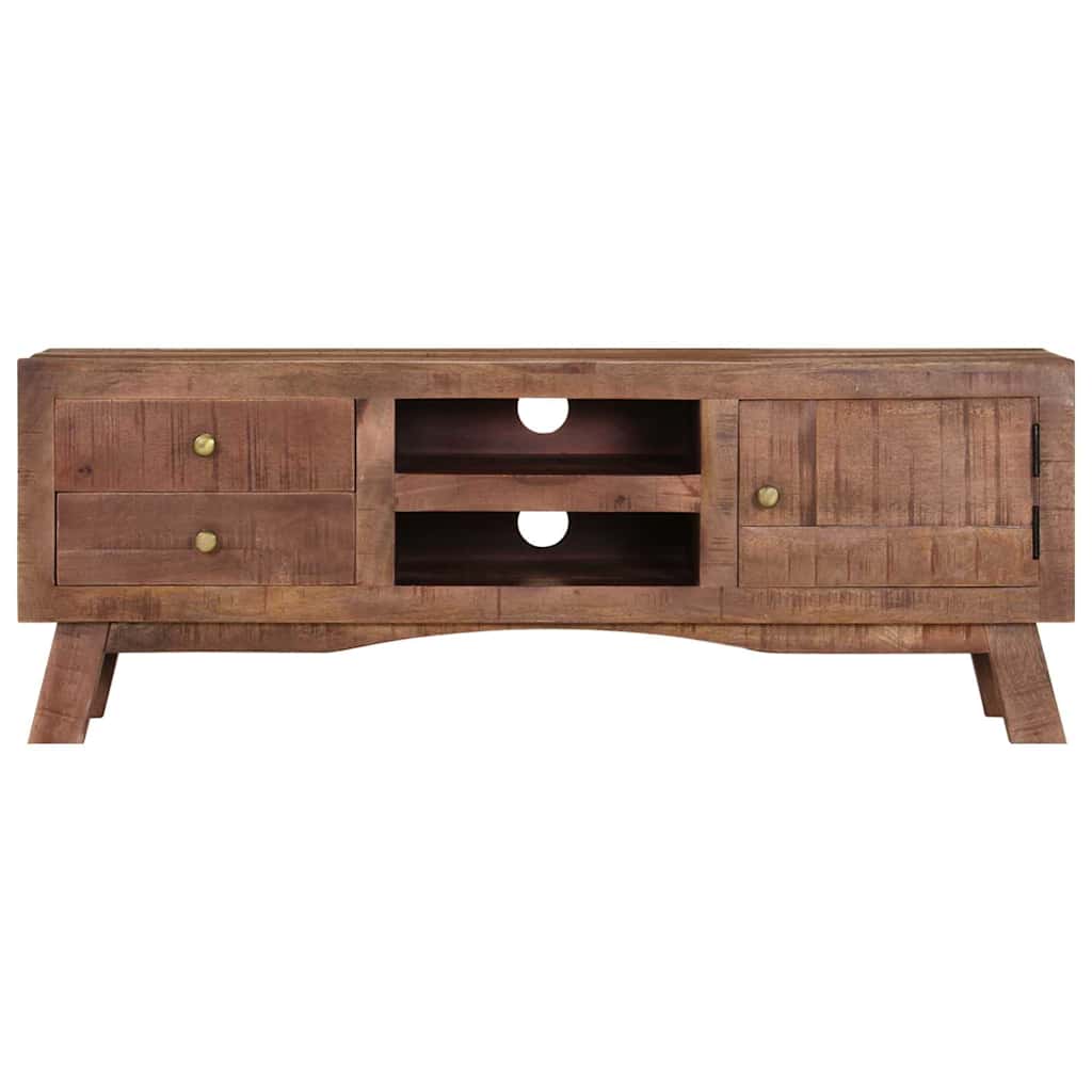 328303 vidaXL TV Cabinet 110x30x40 cm Rough Mango Wood