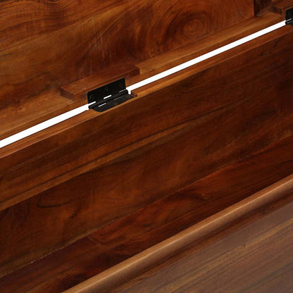 Storage Trunk 110x35x41 cm Solid Acacia Wood