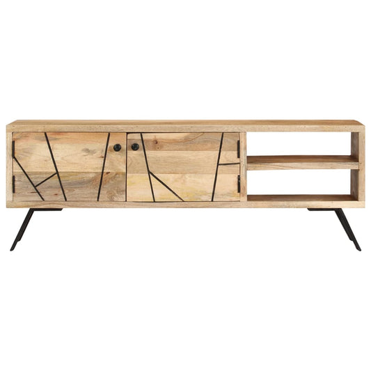 TV Cabinet | Natural wood colour | Solid Mango Wood | 110 cm wide