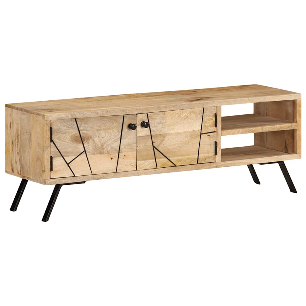 328312 vidaXL TV Cabinet 110x30x40 cm Solid Mango Wood