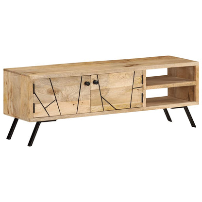 328312 vidaXL TV Cabinet 110x30x40 cm Solid Mango Wood