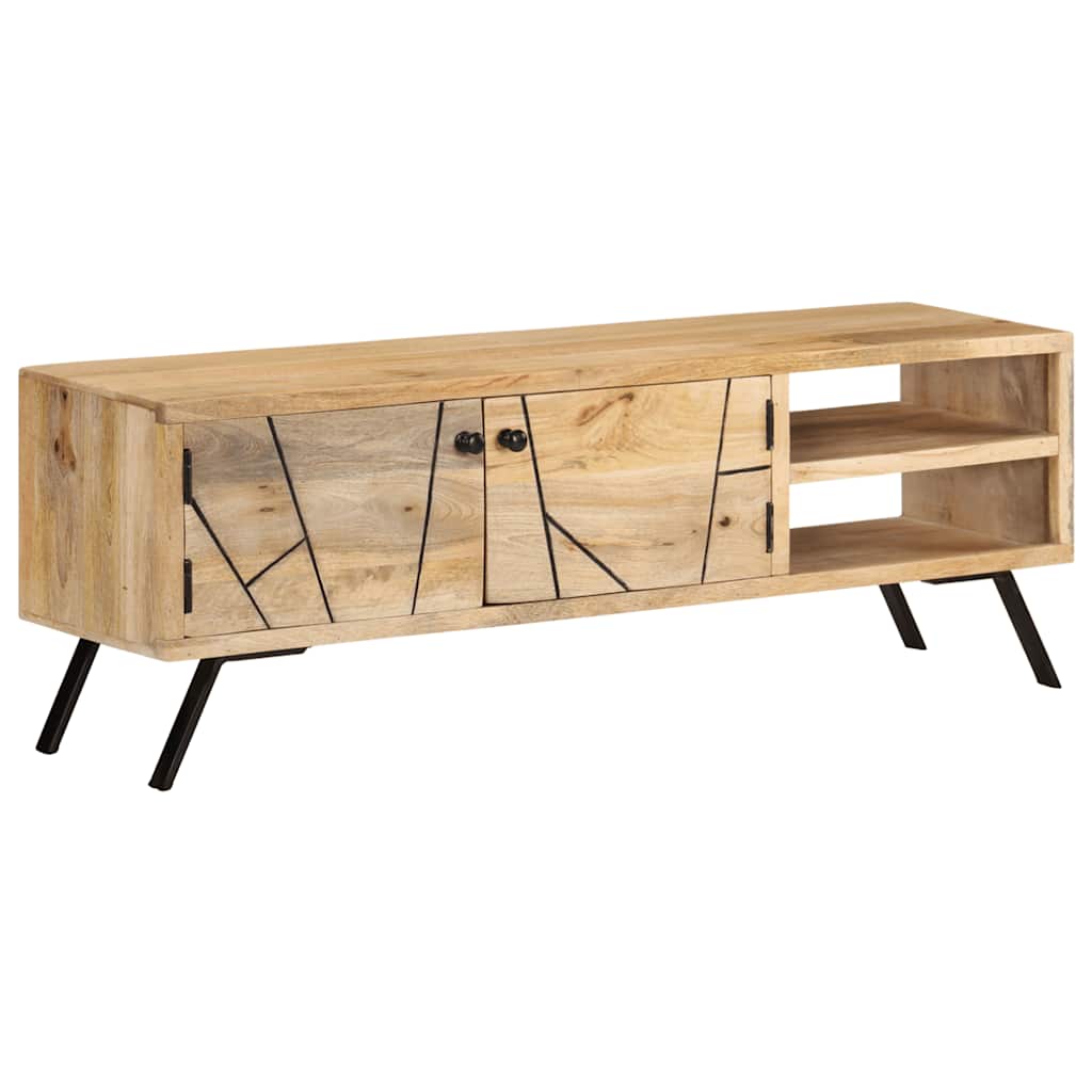 328312 vidaXL TV Cabinet 110x30x40 cm Solid Mango Wood