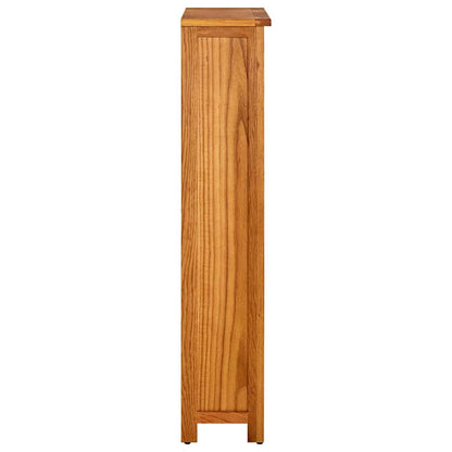 331735 vidaXL 4-Tier Bookcase 70x22x110 cm Solid Oak Wood