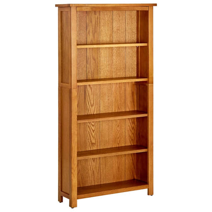 Bookcase | Natural Oak | Solid Oak Wood | Bookcase | Rectangular