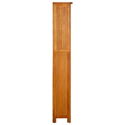 331736 vidaXL 5-Tier Bookcase 70x22x140 cm Solid Oak Wood
