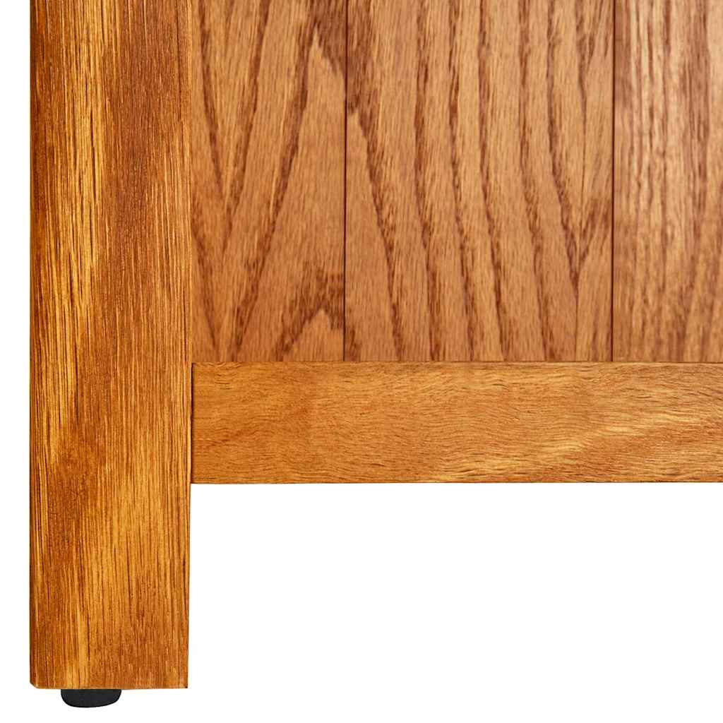 331743 vidaXL 7-Tier Bookcase 60x22x200 cm Solid Oak Wood