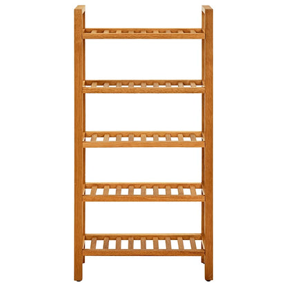 331747 vidaXL Shoe Rack with 5 Shelves 50x27x100 cm Solid Oak Wood