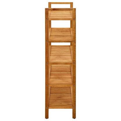 331751 vidaXL Shoe Rack with 5 Shelves 100x27x100 cm Solid Oak Wood