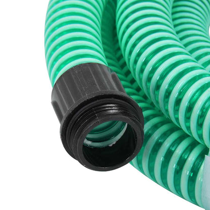 Suction Hose with Brass Connectors Green 1.1" 15 m PVC