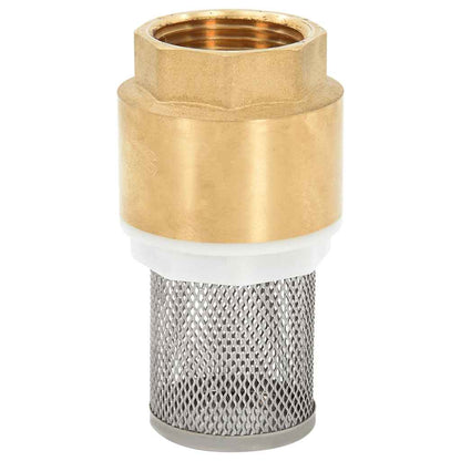 Suction Hose with Brass Connectors Green 1.1" 15 m PVC