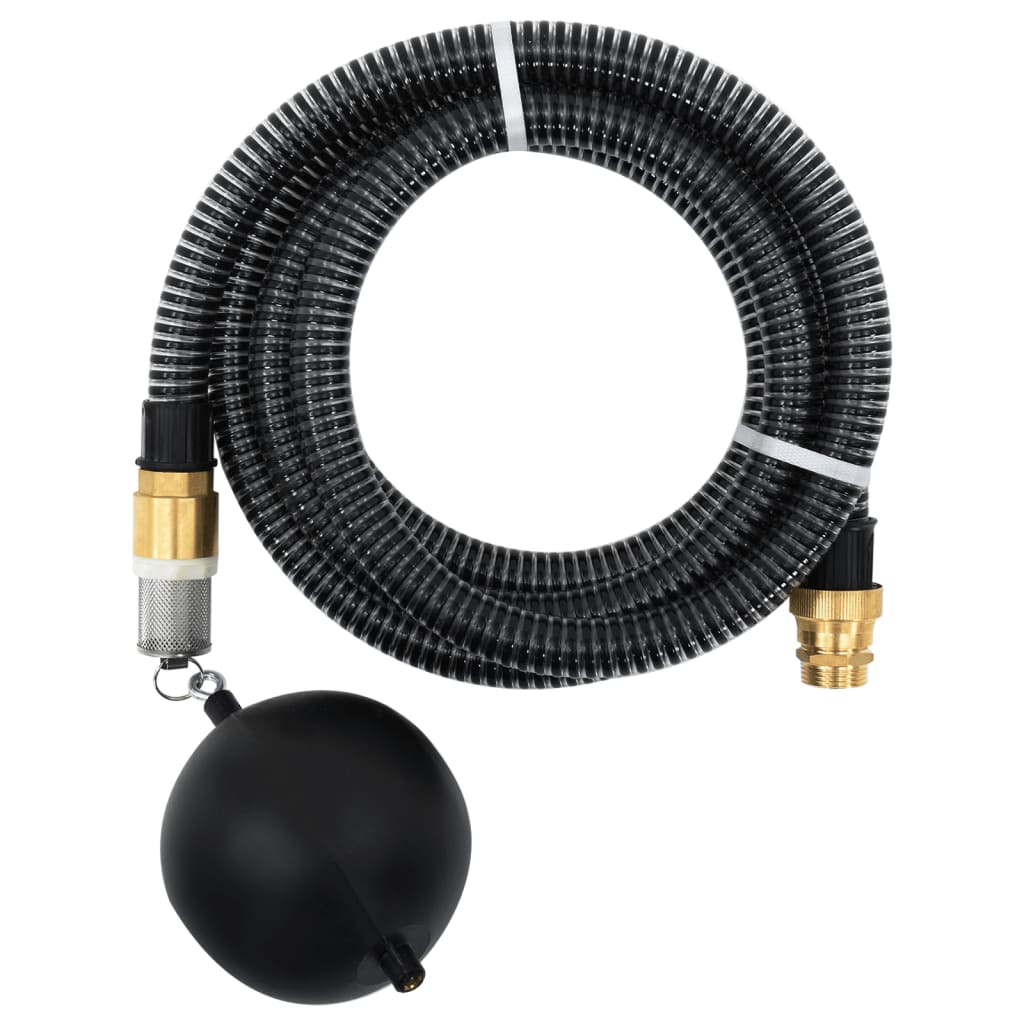 Suction Hose | Black | PVC, brass | 3 meters | Durable | Garden Hose