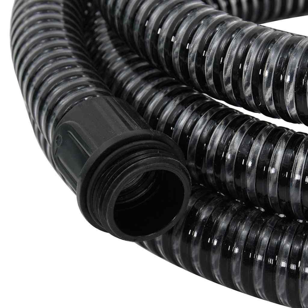 Suction Hose | Black | PVC, Brass | 10 metres | Durable | Suction Hose