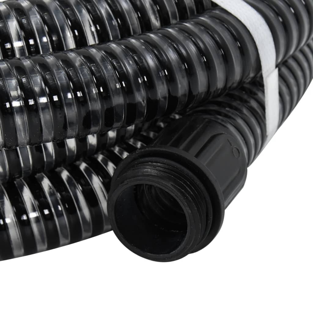 Suction Hose | Black | PVC, Brass | 10 m | Durable | Suction Hose