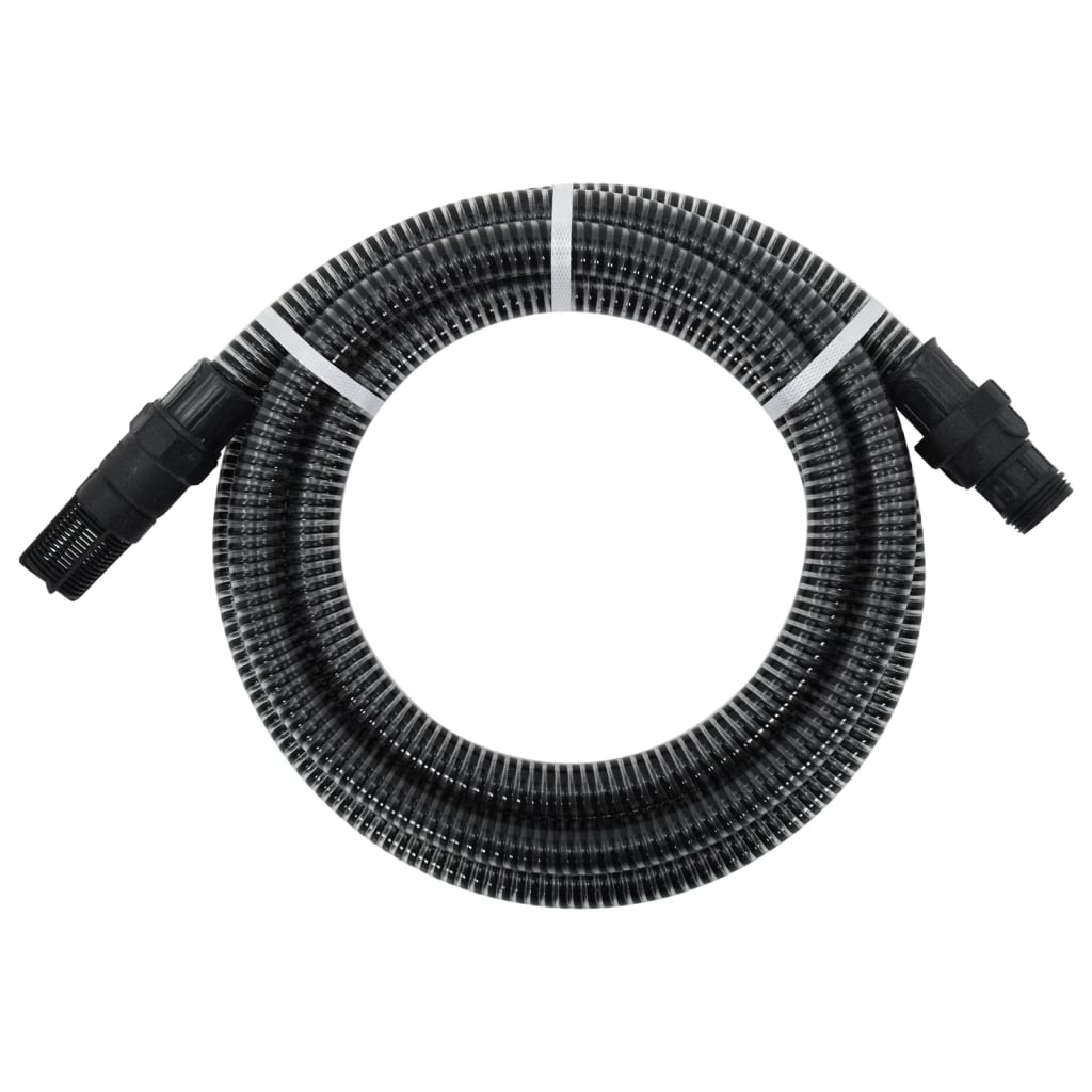 Suction Hose | Black | PVC | 1 inch diameter, 4 m length | Durable