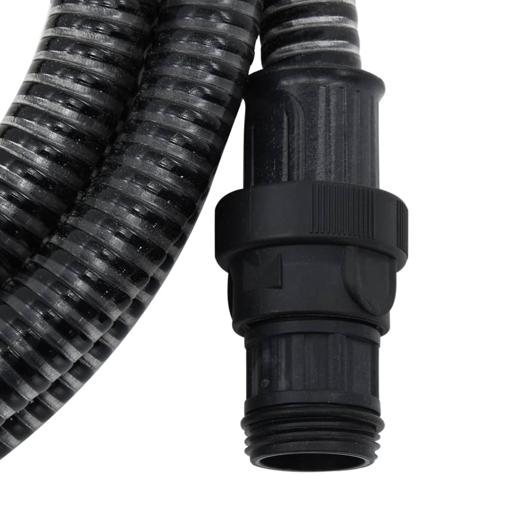 Suction Hose | Black | PVC | 1 inch diameter, 4 m length | Durable