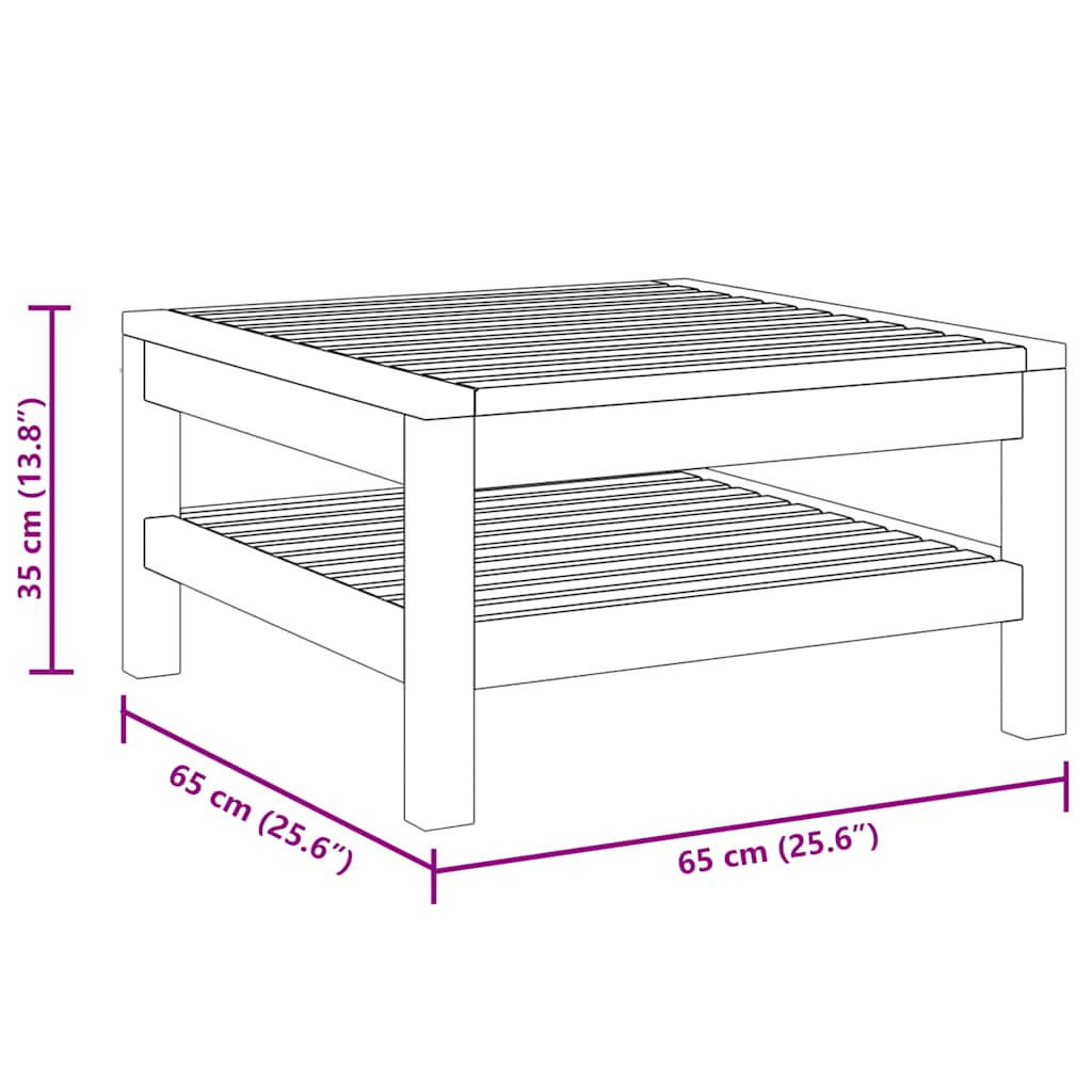 Coffee Table | Natural Acacia Wood | Solid Acacia Wood | Medium | Durable