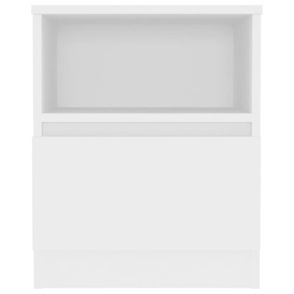 Bed Cabinet | White | Engineered wood | Medium | Bed Cabinet | Square