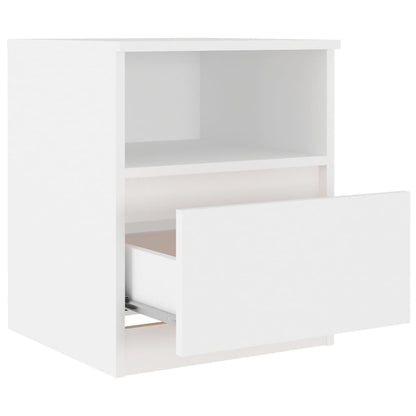 Bed Cabinet | White | Engineered wood | Medium | Bed Cabinet | Square