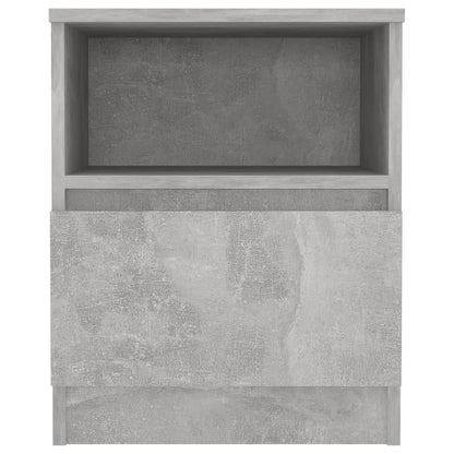 Bed Cabinet | Concrete grey | Engineered wood | Medium | Bed Cabinet